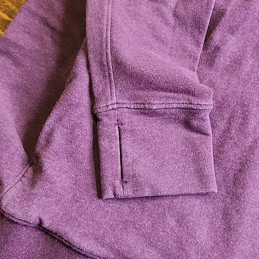 lululemon Stress Less athletica Maroon Cowl Neck Sweater Size 6